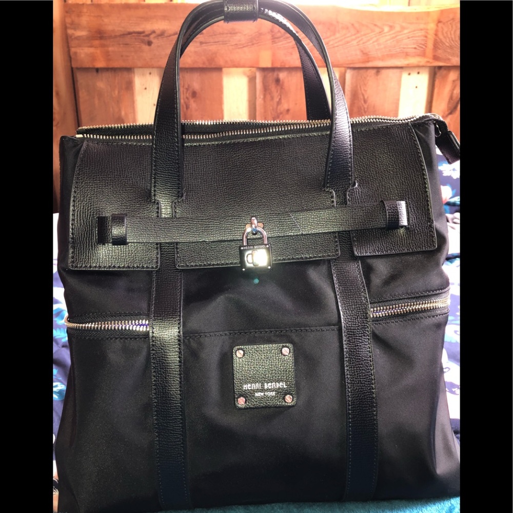 Henri bendel jetsetter convertible backpack black
